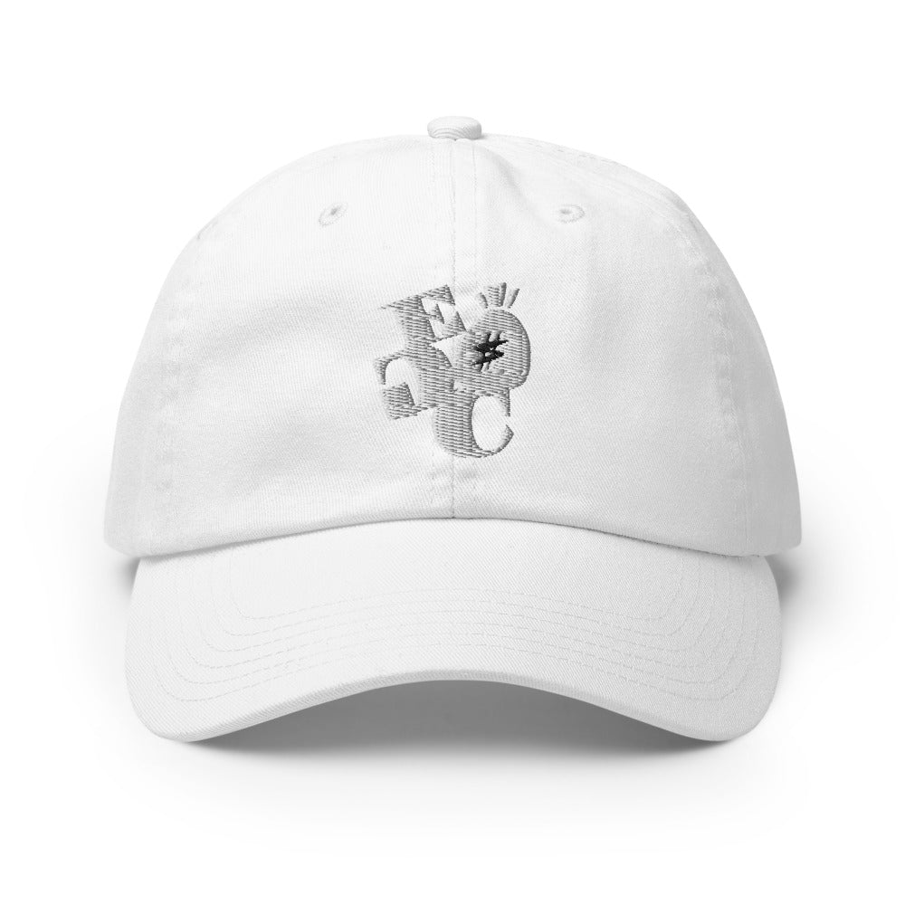 White Logo Champion Dad Cap (One Size Fits All)