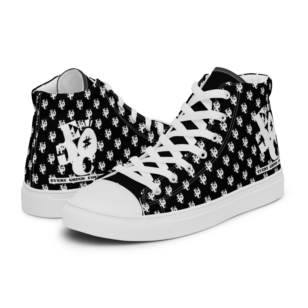 Mens HighTop White Logo Shoes