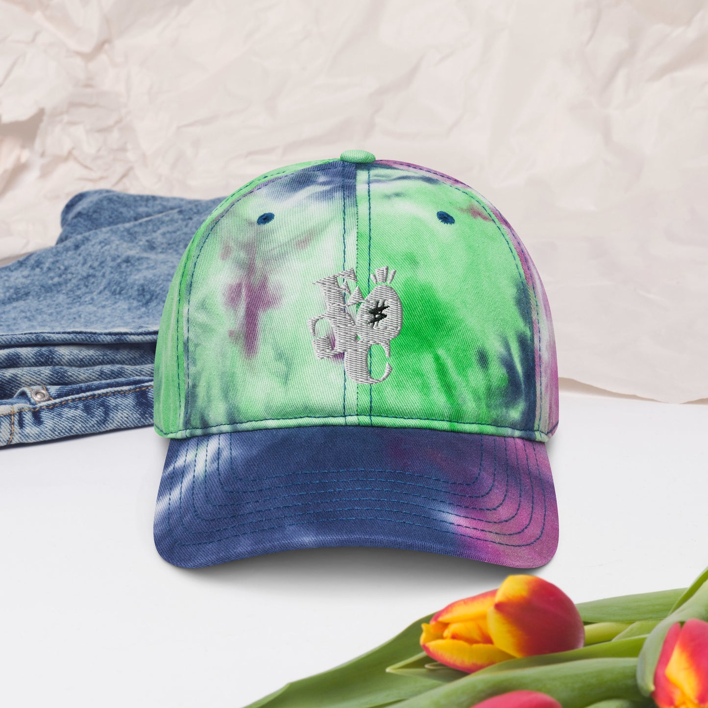 EGC Tie dye dad hat